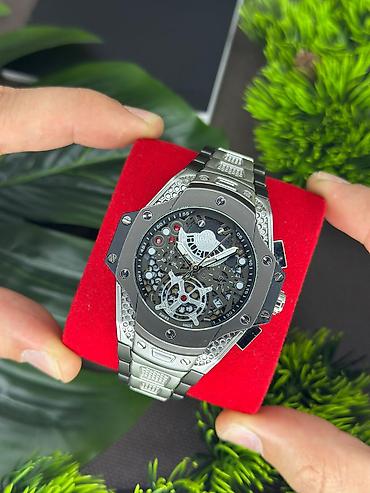 Aksesuarlar: Yeni, Qol saatı, Hublot, rəng - Gümüşü — 4