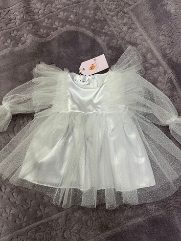 sacaqli donlar: Детское платье цвет - Белый