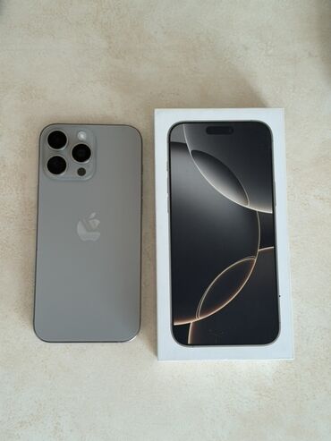 ноудбук бу: IPhone 16 Pro Max, Б/у, 256 ГБ, Natural Titanium, Коробка, 92 %