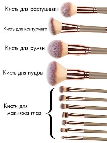 Косметика: Продается набор кистей для макияжа.Если покупаете 2 набора цена 1500 — 3