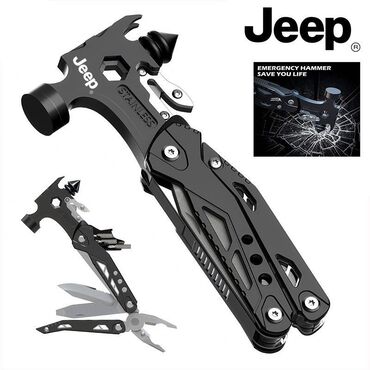 бизнес аксессуары: Многофункциональный инструмент Jeep 12-в-1 с молотком и аварийным