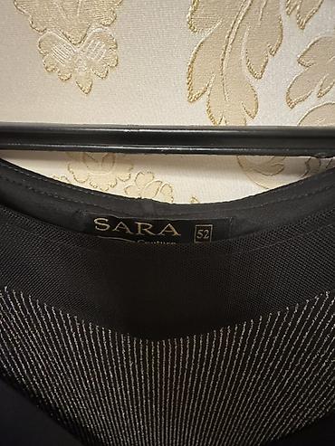 Donlar: SARA Couture qadın paltarı - Ölçü: 52 - Rəng: qara + gümüşü — 2