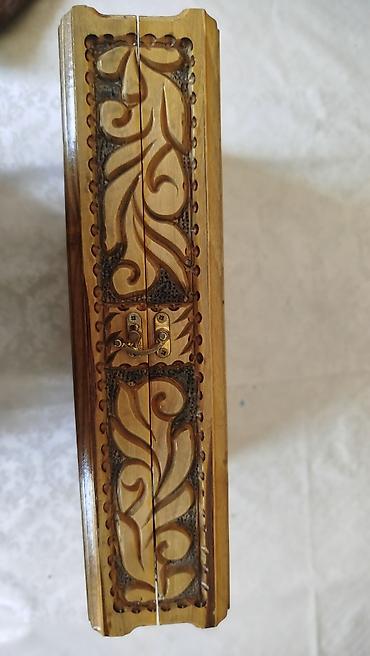 Şahmatlar: Əl işləri ilə hazırlanmış ağac şahmat dəsti - Material: tam ağac — 8