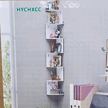 Ostali nameštaj: Ugaona zidna polica – moderan zig-zag dizajn Idealna je za — 7