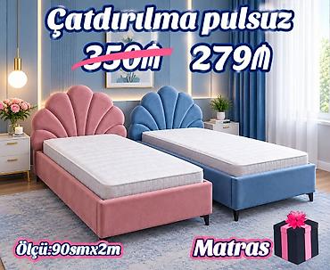 elektrikli dosek: Matras – 90 sm x 2 m - Ölçü: 90 sm x 2 m, tək nəfərlik çarpayılar — 1