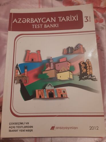 Tədris ədəbiyyatı: Azərbaycan tarixi fənni üzrə "Test Bankı" kitabı. Bu nəşr çoxçeşidli