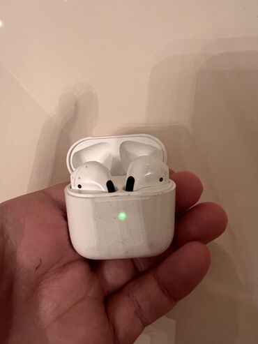 iphone qulaqliq: İşlənmiş Simsiz (Bluetooth) Qulaqcıqlar, rəng - Ağ