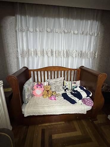 Mebel: Oğlan və qız üçün, İşlənmiş, Çarpayı, Bazalı, Matras ilə, Siyirməli — 1