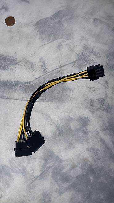komputer manitor: 1 ədəd molex to 6 pin 1 ədəd molex to 8 pin kabel satılır, ikisidə — 1