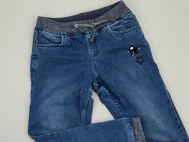 czarne jeansy z rozszerzanymi nogawkami: Jeans, Cool Club, 9 years, 128/134, condition - Very good