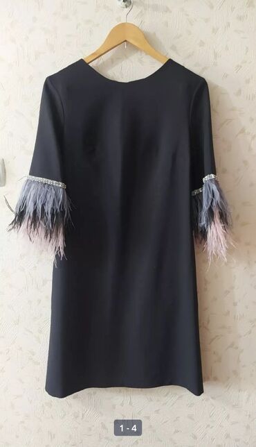 вечерние платья черное: Вечернее платье, Классическое, С рукавами, L (EU 40)
