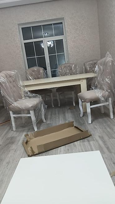 Yeni, Açılmayan, Dördbucaq masa, 6 stul lalafo.az -da Yeni, Açılmayan, Dördbucaq masa, 6 stul