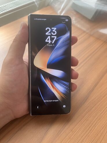 video kart: Samsung Galaxy Fold 4, 256 GB, rəng - Qara, Zəmanət, Sensor, Barmaq izi