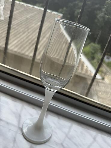 karaca qab: Qədəhlər, rəng - Ağ, Şüşə, 2 ədədli dəst, 200 ml — 4