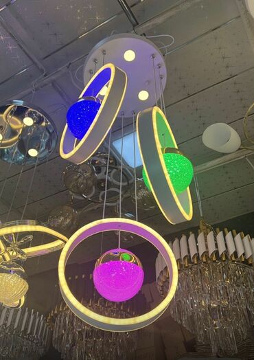 divar ucun işıq: Led люстра, 3 лампы, Металл