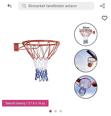 setka top: Basketbol üçün halqa 3001 - Diametr: 45 sm - Portağa/möhkəm səthə — 1