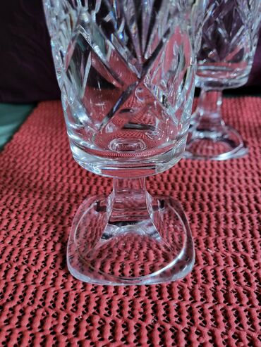 Ostali antikviteti: Case kristal rucni rad za vino Italija 1950g+. Case komada 6 u — 12
