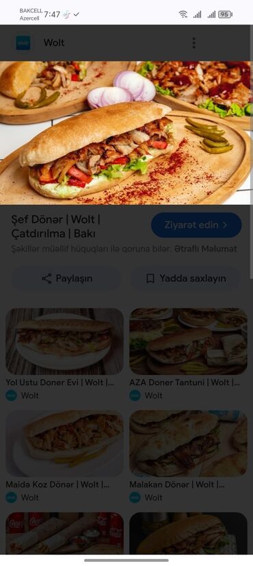 Digər ixtisaslar: Dönərciyəm iş axdarıram hazır şiş olsun Maşı 40/45 dən aşaqılar