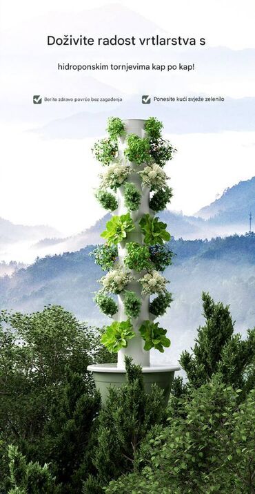 Žardinjere: Kućni hidroponski toranj za uzgoj – vertikalni sistem za gajenje — 8