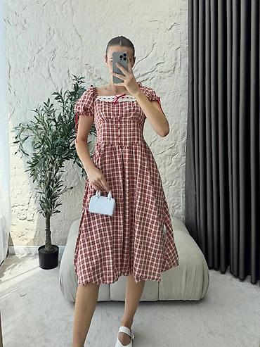 dudlin torba: ELEGANTNA KARIRANA HALJINA SA ČIPKOM – RETRO & COTTAGECORE STIL — 2