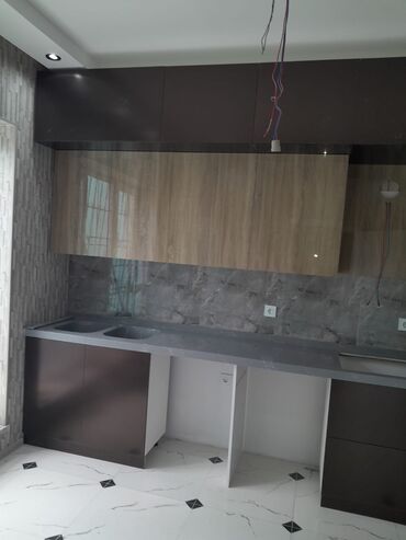 Sifarişlə mətbəx mebeli: Sifarişlə mətbəx dəsti, Özü çəkən petlələr, MDF, Kredit var, Pulsuz çatdırılma — 8