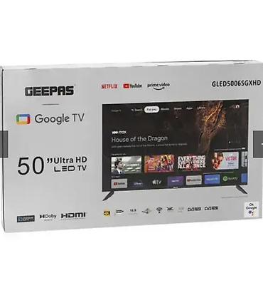ТВ и видео: Geepas 50" Ultra HD LED Smart TV – Google TV - Ekran: 50 düym, Ultra — 1