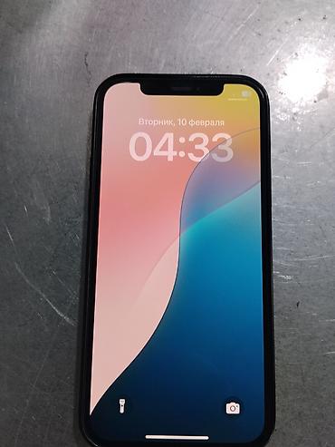 Apple iPhone: IPhone 12, Б/у, 128 ГБ, Jet Black, Чехол, 92 % — 1