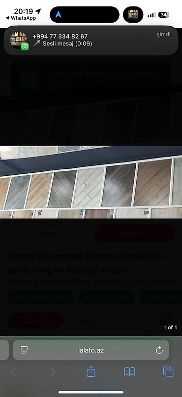 Laminat: Parket və laminat döşəmə panelləri - Geniş rəng və tekstur seçimi — 1