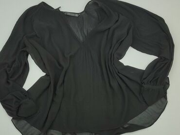 czarne bluzki z długim rekawem: Bluzka Damska, Zara, M, stan - Bardzo dobry