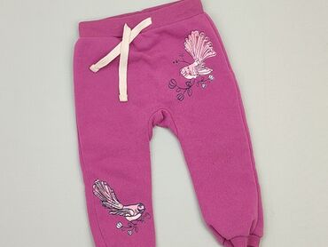 legginsy brudny roz: Spodnie dresowe, 12-18 m, stan - Dobry