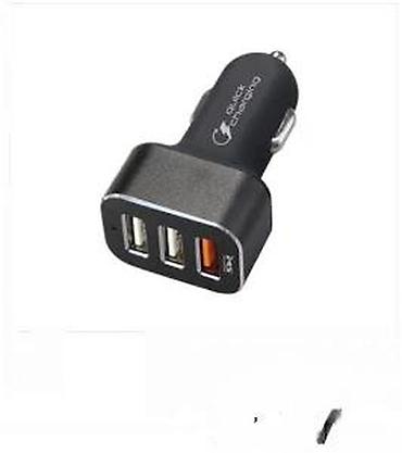 Žičani punjači za telefone: Auto punjač za upaljač (12/24V) sa 3 USB izlaza – Quick Charging - — 5