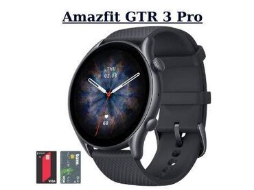 наручные часы: Yeni, Smart saat, Amazfit, Sensor ekran, rəng - Qara