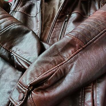 Куртки: Кожаная куртка новая — 7
