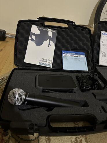 Karaoke: Shure sm58. Tezedir. Bele veizyyetde demek Olar yixdur mirkafon