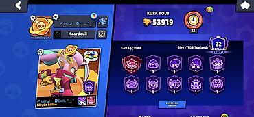 rubik kubu: Brawl Stars oyun hesabı - Kupa yolu: 53 919 - Prestij: 22 - — 1