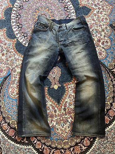 коричневый цвет: Мужские джинсы bootcut с эффектом dirty wash
размер-XL — 1