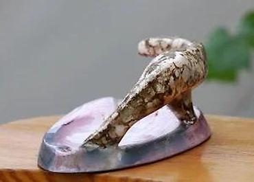 Figure: Vtg figuralna pepeljara oblik pantera Mid-Century style rare. Unikatna — 12