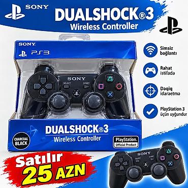 ps 3 pult: Sony DualShock 3 Wireless Controller – Charcoal Black - PS3 üçün — 1