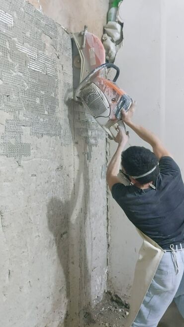 Digər tikinti xidmətləri: Beton deşmə və kəsmə xidməti - Beton kesimi beton kesen beton deşen