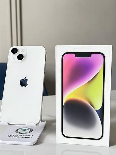 Apple iPhone 14 — белый цвет, фирменная коробка в комплекте. Состояние at lalafo.kg Apple iPhone 14 — белый цвет, фирменная коробка в комплекте. Состояние