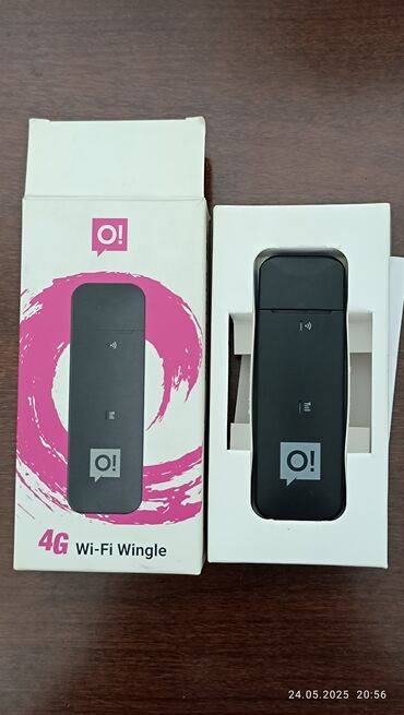 Модемы и сетевое оборудование: 4G Wi-Fi Wingle от компании "O!" в комплекте с фирменной коробкой