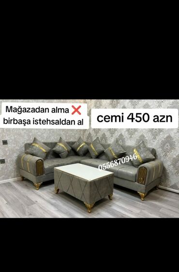 Sifarişlə divanlar: Künc divan, Qonaq otağı üçün, Parça, Bazalı, Açılan, Kitab — 6