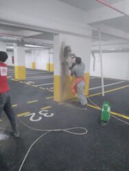 Beton işləri: #Betonkesme #betondeşmə Beton kubik kərpic - dən kəsim deşim — 15