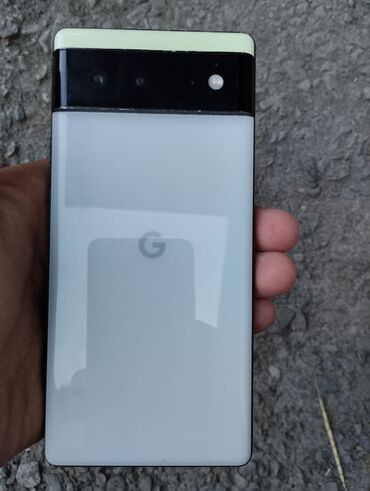 Google: Google Pixel 6, Б/у, 128 ГБ, цвет - Белый, 1 SIM, eSIM