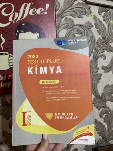 Testlər: Kimya Testlər 11-ci sinif, DİM, 1-ci hissə, 2024 il