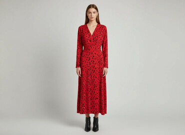 sukienka obcisła czerwona: Sinsay, Women`s dress, size L