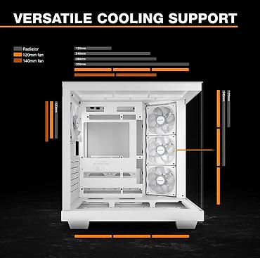 ventilyator su ile: 🔥 Be quiet! Light Base 500 LX Black (BGW85) korpusu tam panoramik — 10