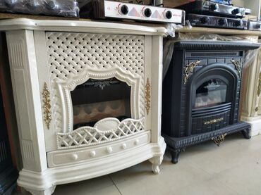 Хозтовары: Klassik dizaynlı dekorativ elektrik/kamin sobası - Modellər: krem
