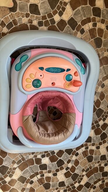 yerimek ucun celik: Uşaq gəzdiricisi (walker) – Baby Land - Rəng: çəhrayı/boz tonlarda -