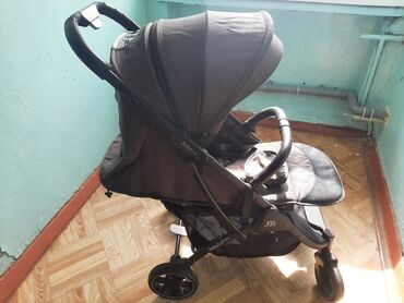 Коляски: Коляска, цвет - Черный, Б/у — 6